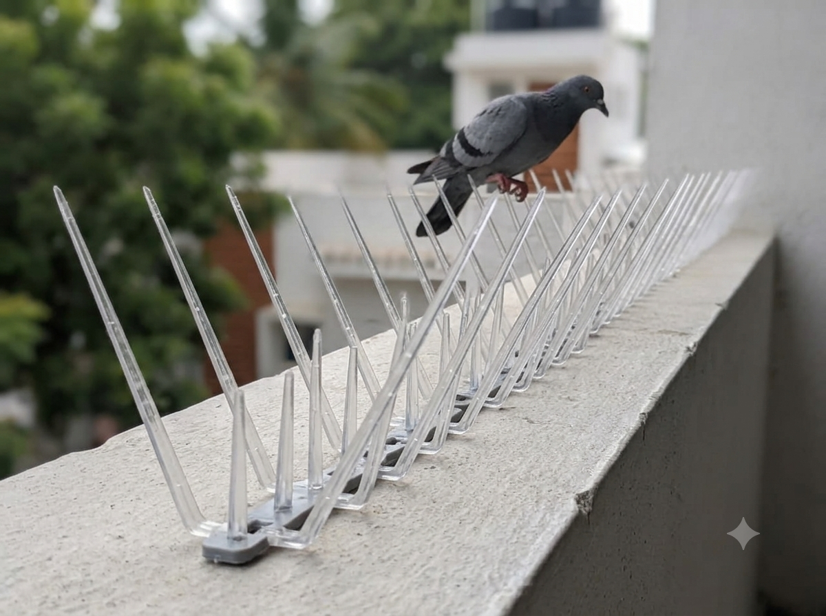 Bird Control Spikes installation - Project 6