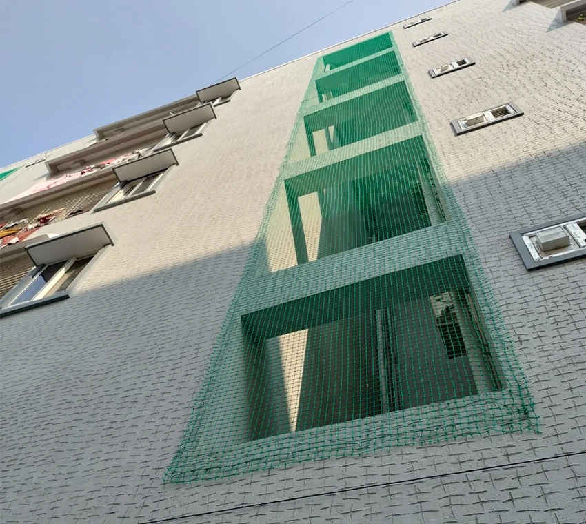 Duct Area Safety Nets installation in 